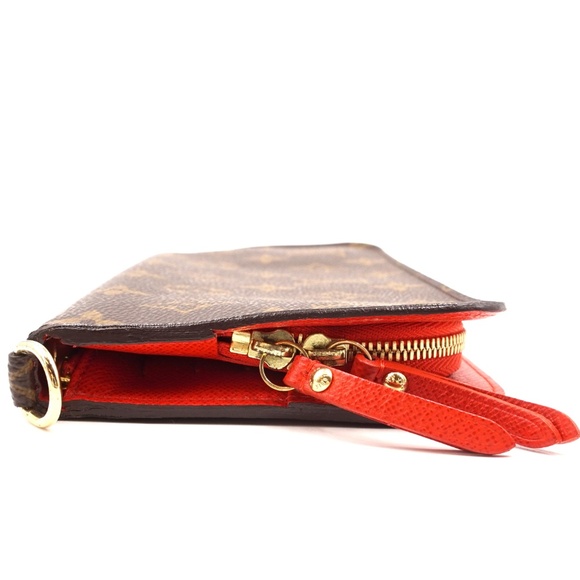 Monogram and Orange Interior Grenade Wallet - Picture 3 of 8